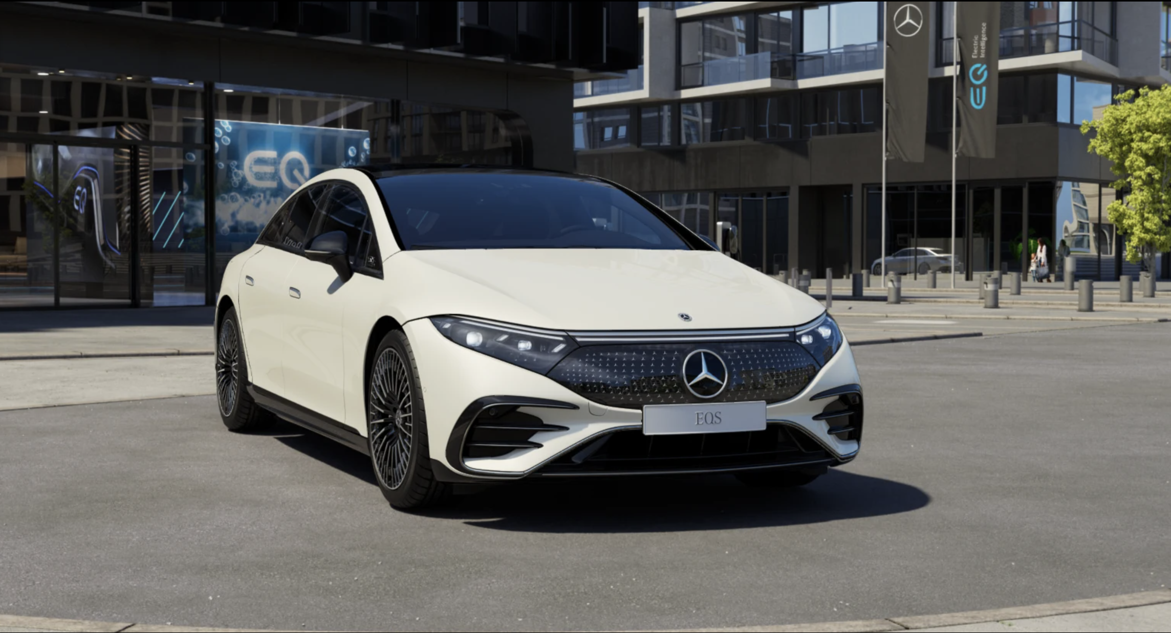 MERCEDES-BENZ EQS 500 4matic AMG | nové auto | objednáno do výroby | od českého autorizovaného prodejce | bílá | online prodej | online nákup | super cena | max výbava | autoibuy.com